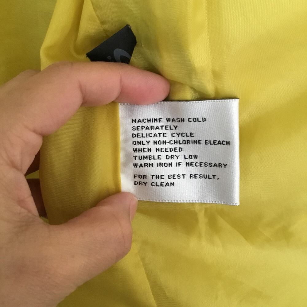 Kenneth Cole Yellow Anorak Hooded Jacket Sz S - Picture 7 of 12